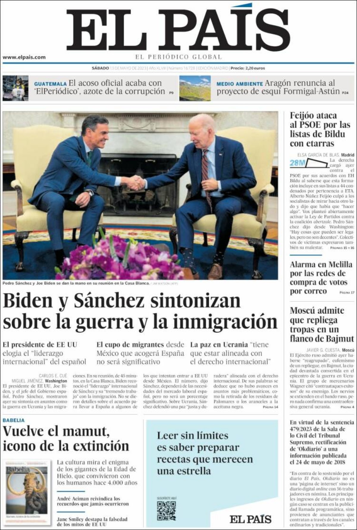 Les portades dels diaris de dissabte 13 de maig de 2023