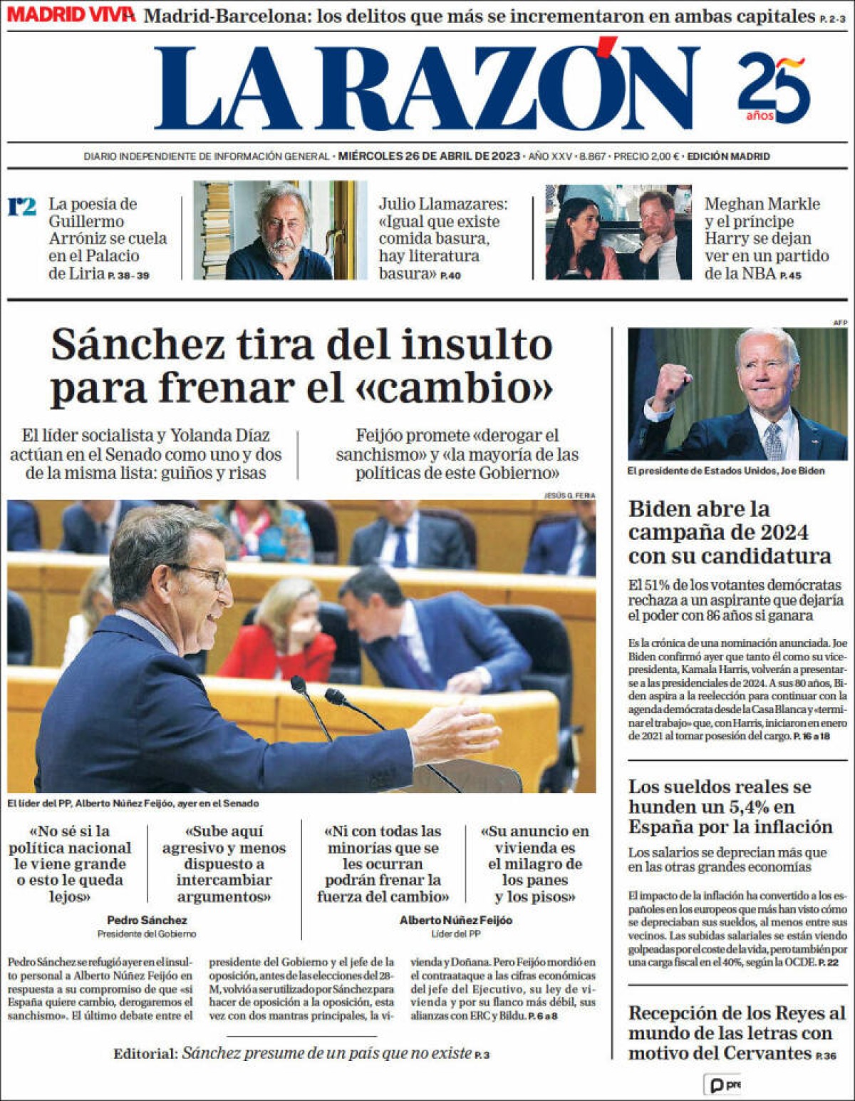 26/04/2023 - La Razón