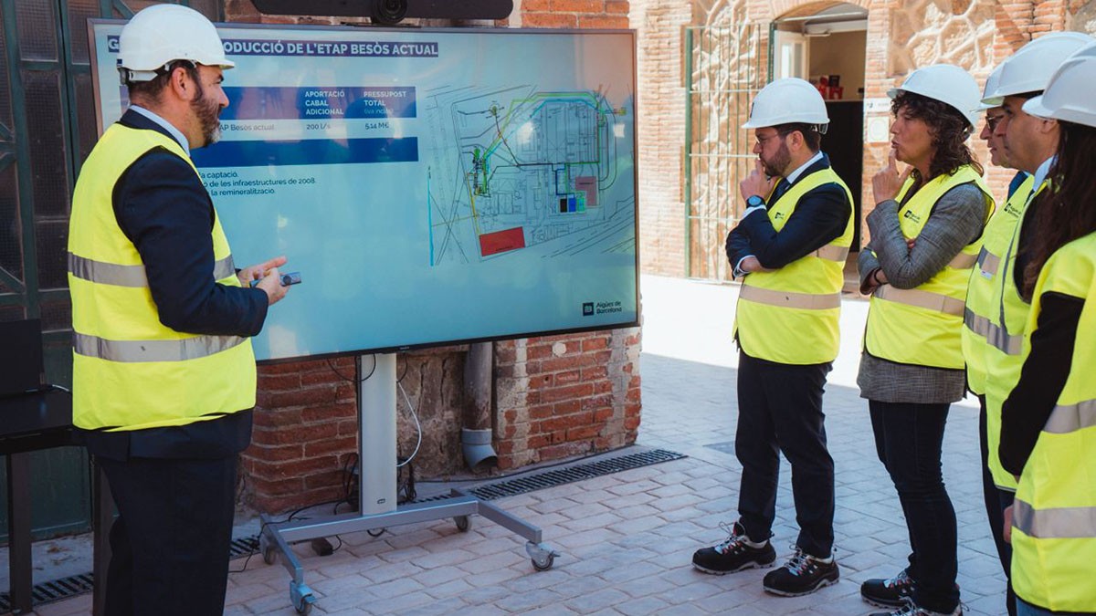 Inversió per quadriplicar la capacitat de la potabilitzadora del Besòs