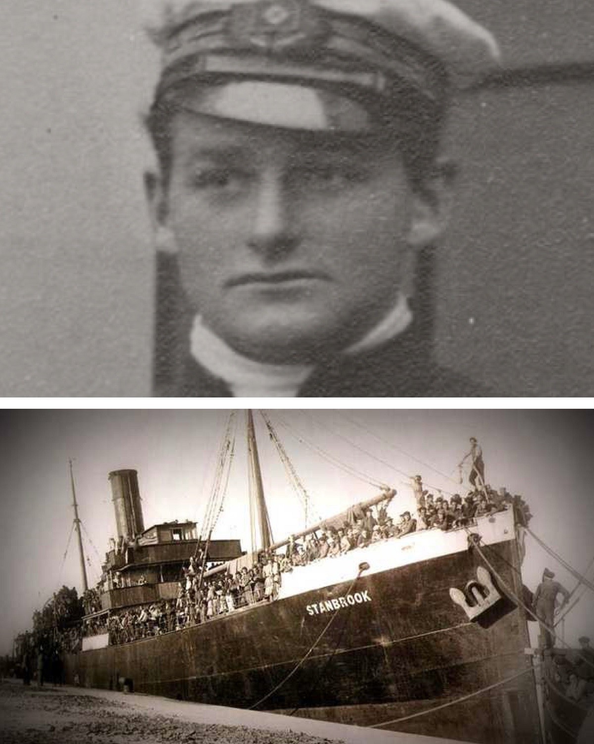 El gal·lès Archibald Dickson, capità del vaixell Stanbrook, salpà del port d'Alacant el 1939, burlà el setge de l’armada franquista i el conduí fins a Orà, amb sobrecàrrega de passatgers - Arxiu Municipal d’Alacant