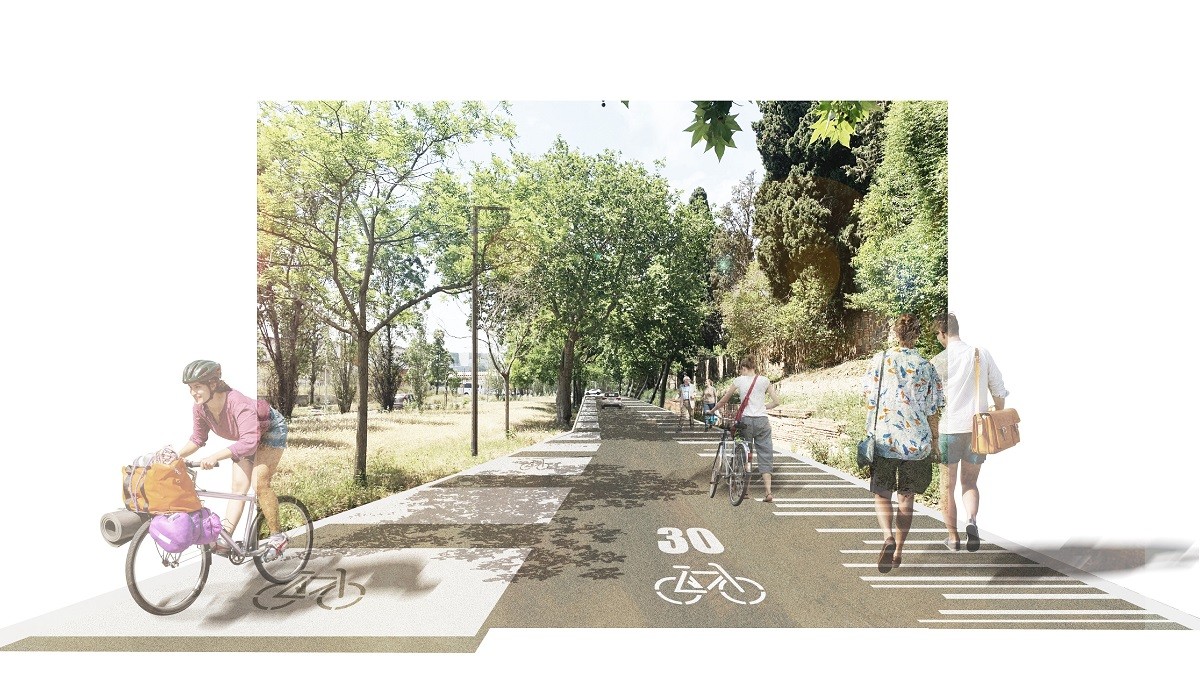 Barcelona desplegarà una nova via per caminar i anar en bici entre Drassanes i la Marina