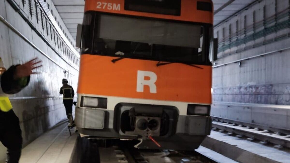 Descarrila un tren de Rodalies a l'entrada de Barcelona