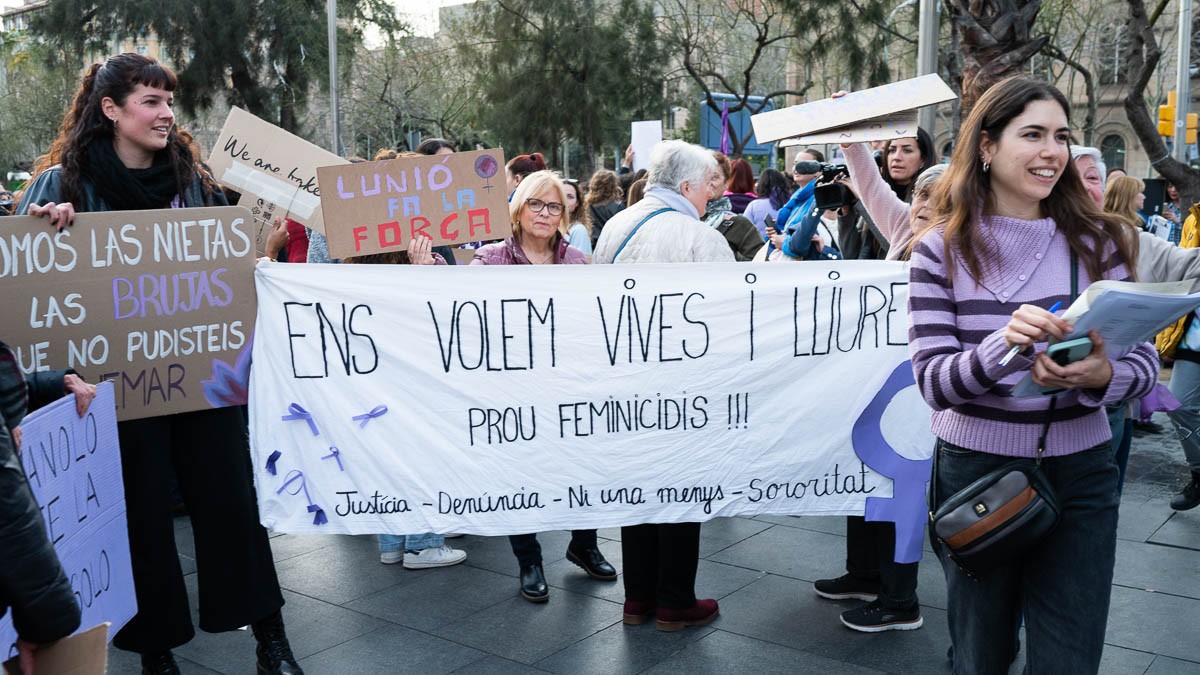 Manifestación del 8 de març a Barcelona. - Yvelisse Teixeira