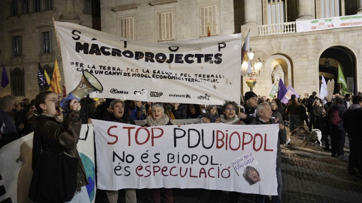 La manifestació contra els macroprojectes - Ricard Novella