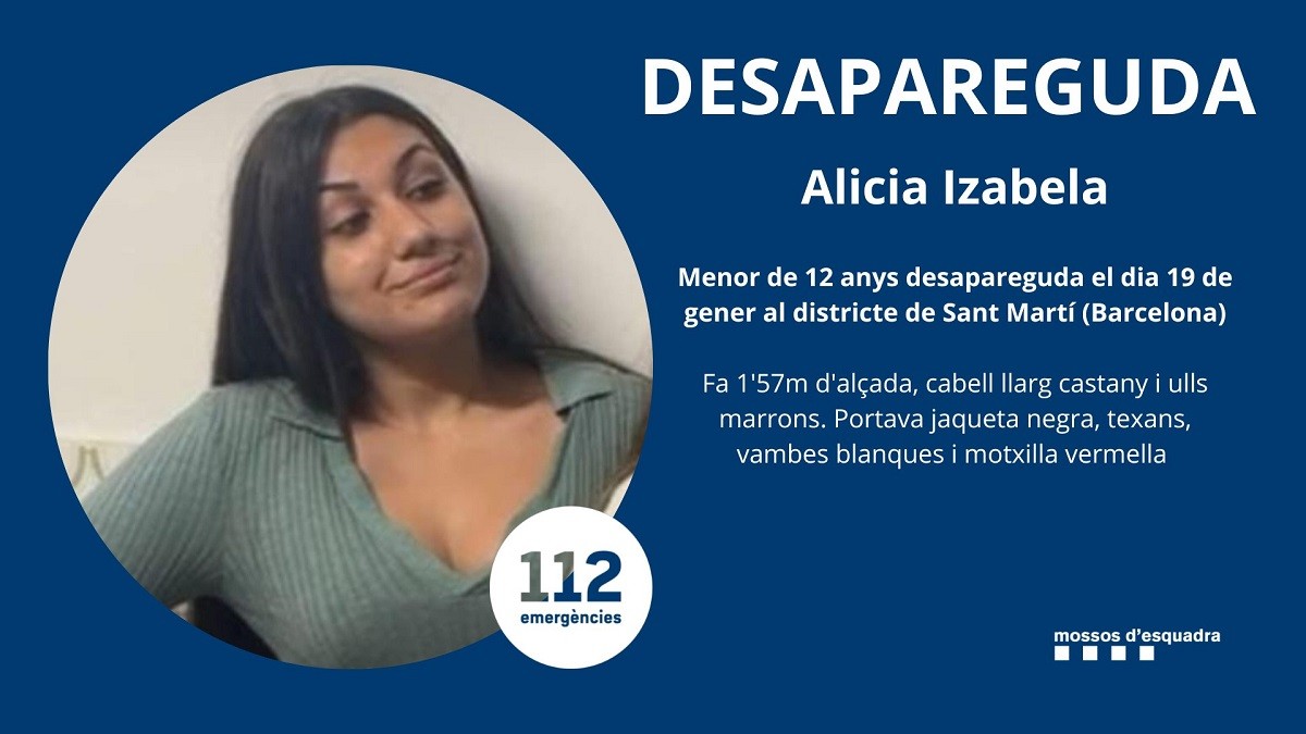 Troben sana i estàlvia la nena de 12 anys desapareguda a Barcelona
