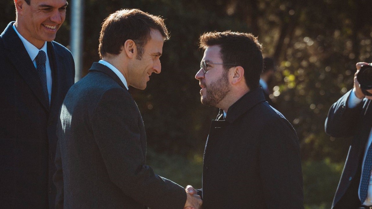 Aragonès, a Macron abans de la cimera hispanofrancesa: «Catalunya vol ser un soci europeu»