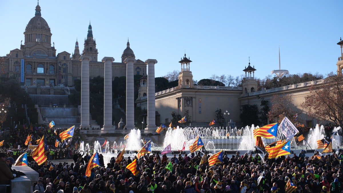 Milers de persones protesten contra la cimera hispanofrancesa - Adrià Costa