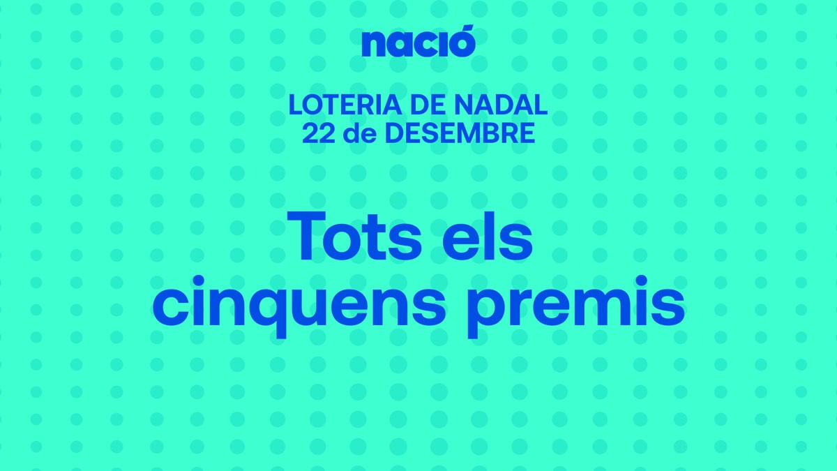 Consulta tots els cinquens premis de la Loteria de Nadal