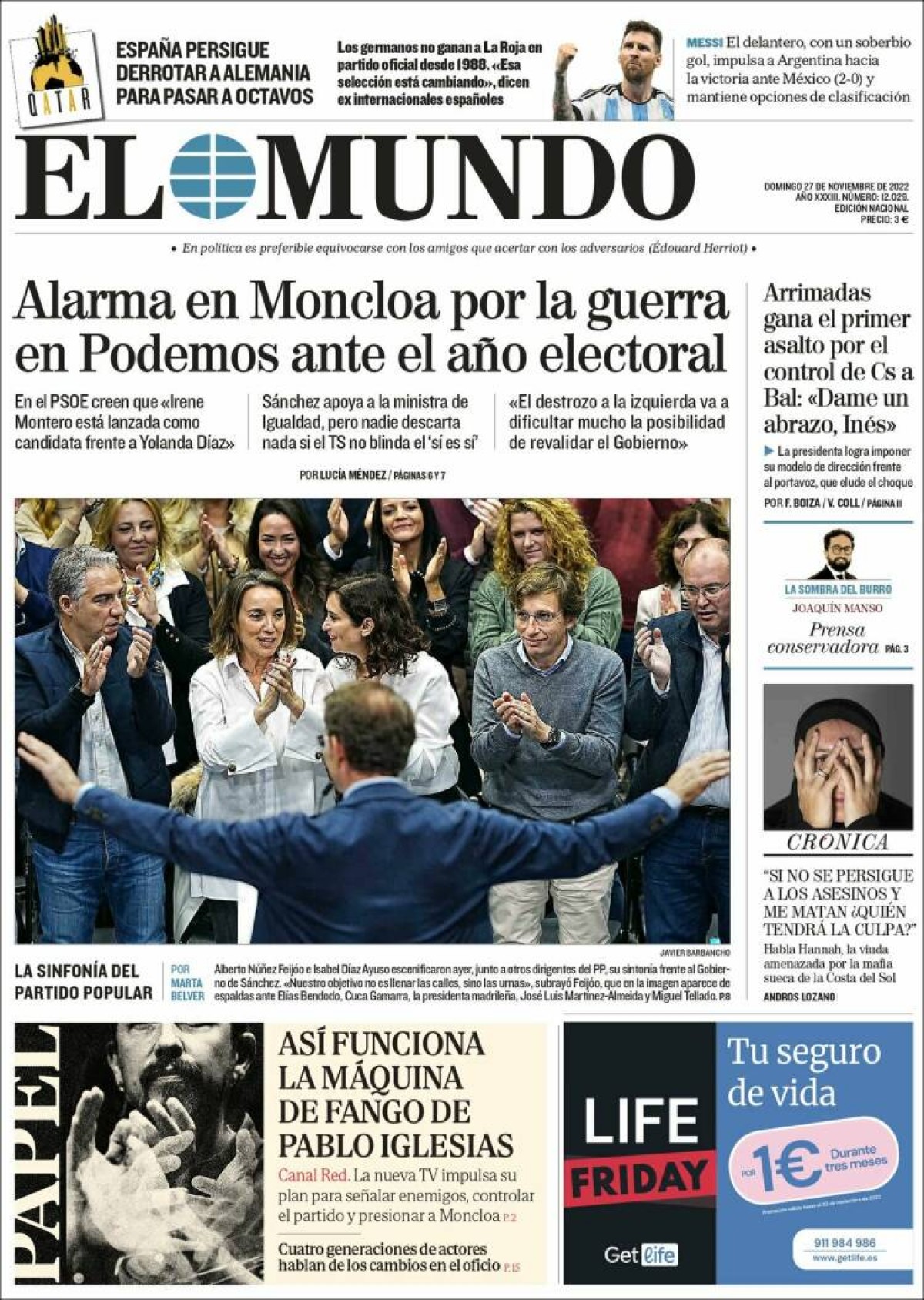 27/11/22 - El Mundo