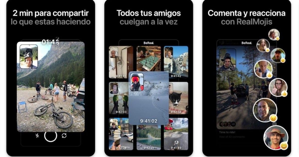 Com funciona BeReal? Tres imatges per mostrar-ho - BeReal
