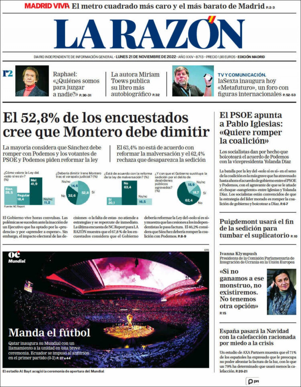 Portades | «L'acord per ajudar els països pobres, l'única fita d'una COP27 decebedora», a l'«Ara»