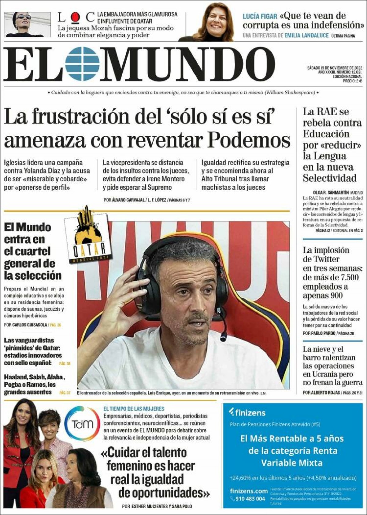 19/11/22 - El Mundo