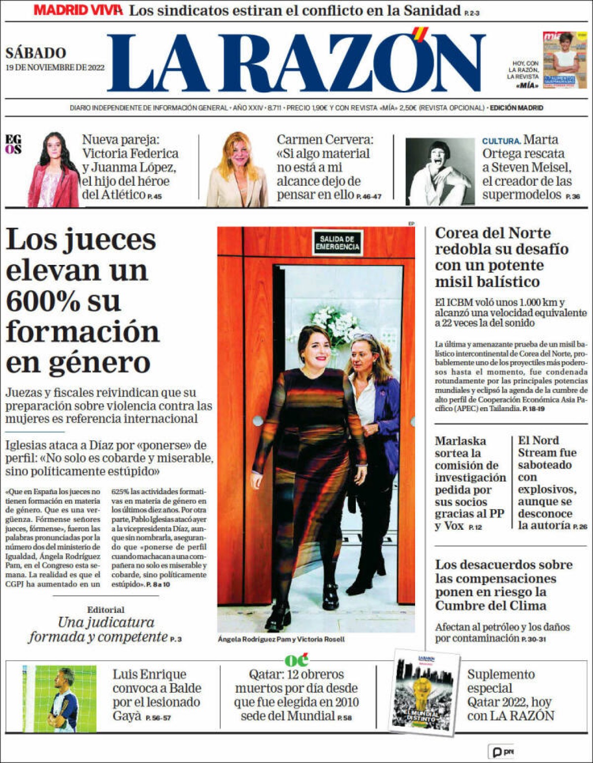 19/11/22 - La Razón