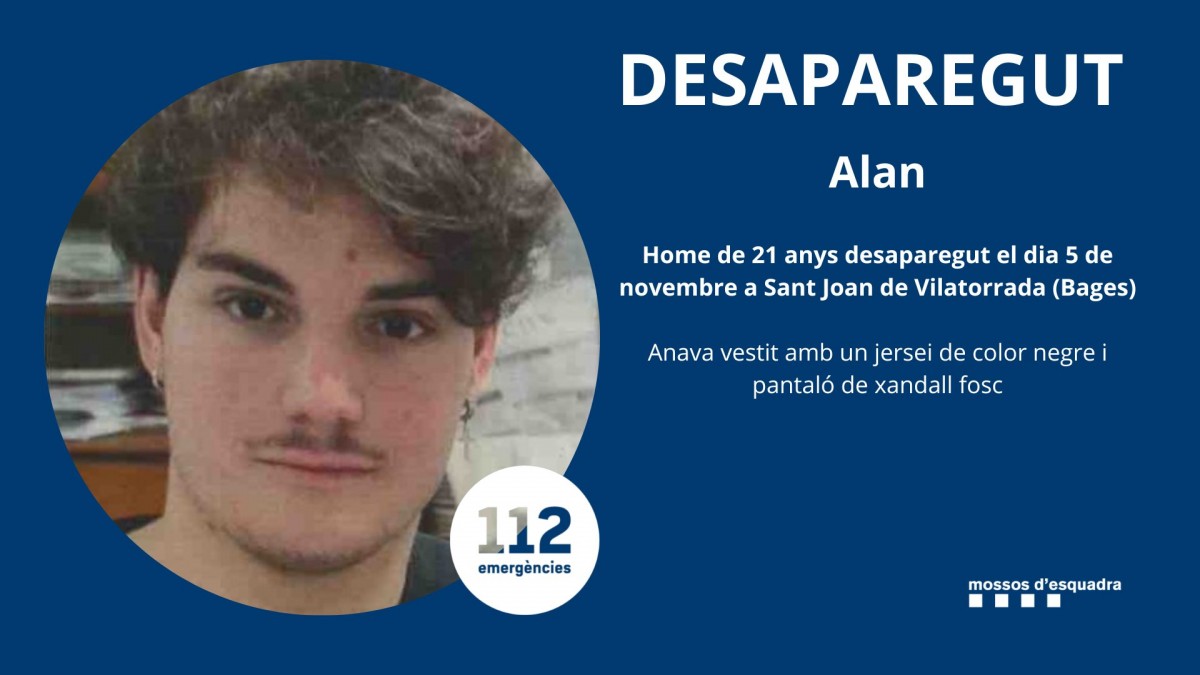 Troben el jove que havia desaparegut a Sant Joan de Vilatorrada