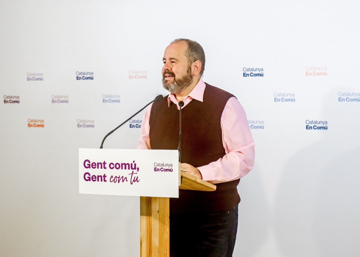 El portaveu de Catalunya en Comú, Joan Mena - Catalunya en Comú