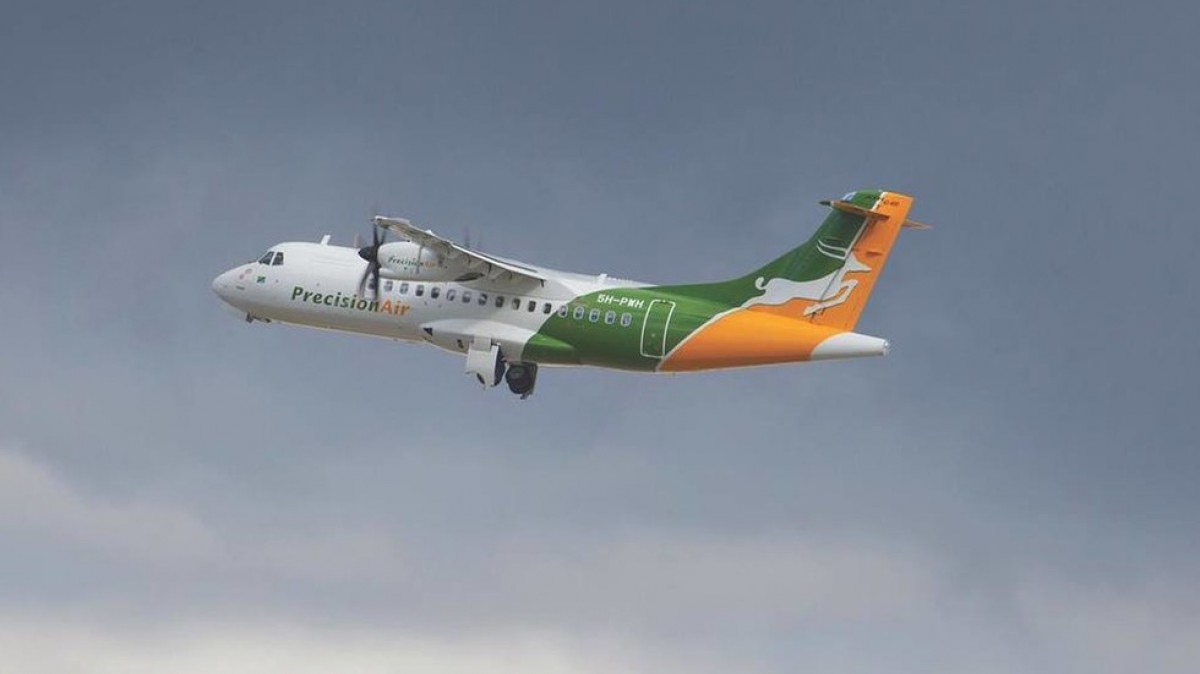 Un avió de la companyia Precision Air, en una imatge d'arxiu - Precision Air