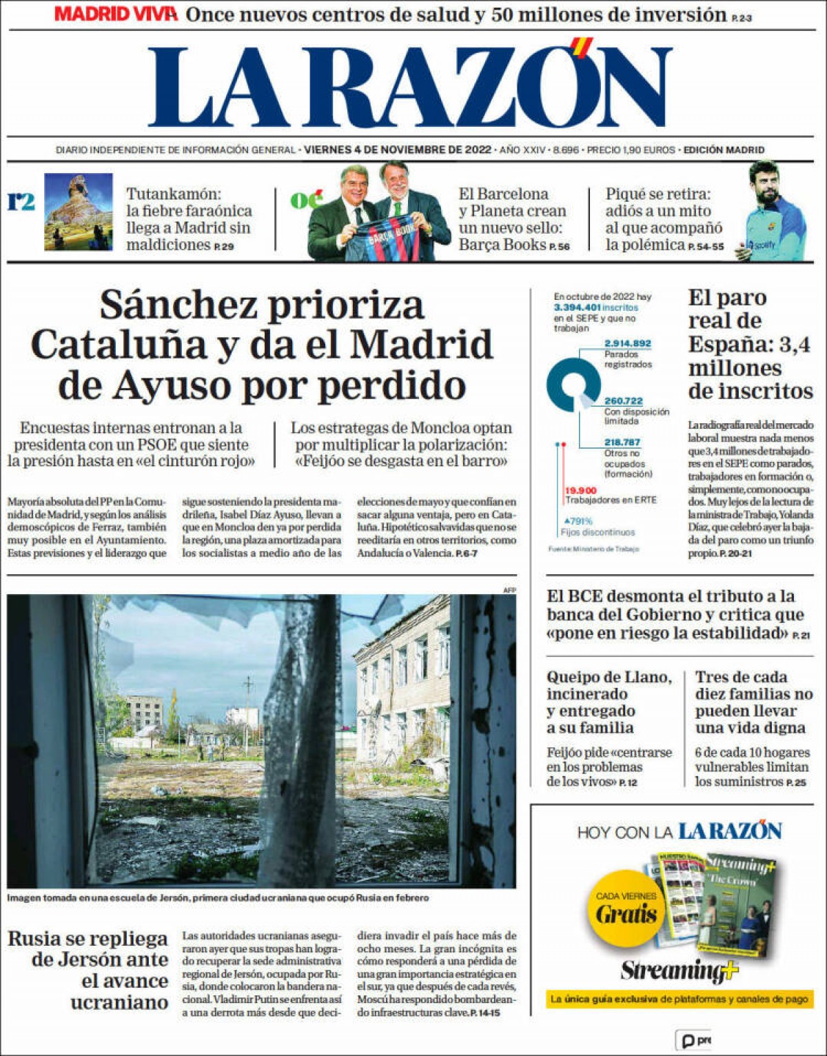 Portades | «Borràs va exigir a Oranich un 'escut' per a Dalmases», a l'«Ara» 