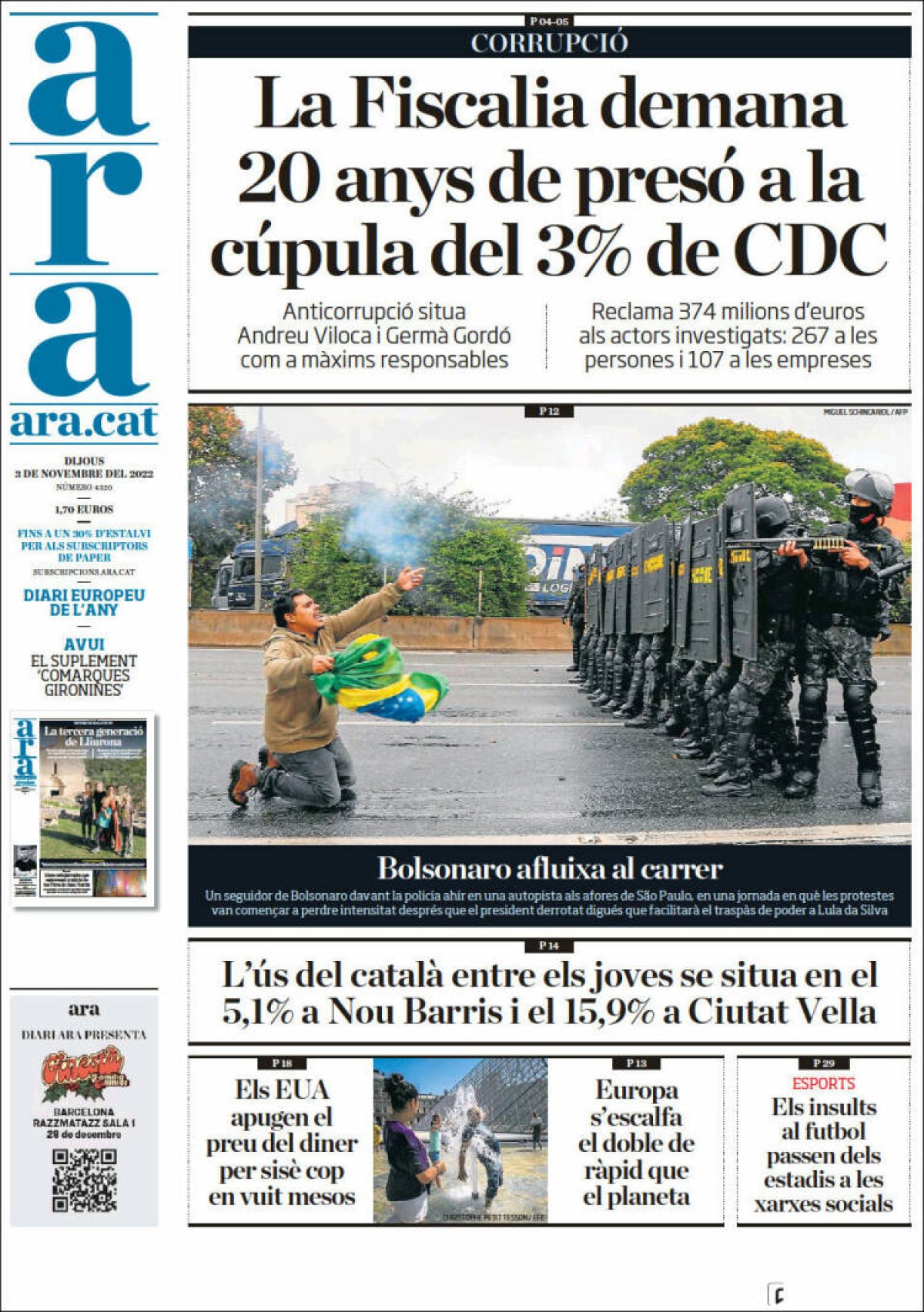 Portades | «El cas únic de la dona que va sobreviure a 12 tumors», a «El País» 