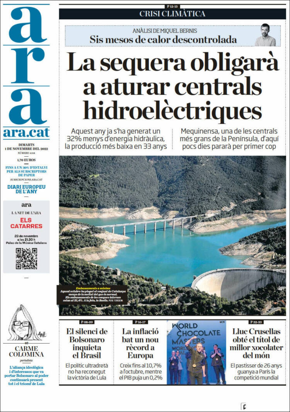 Portades | «La pujada de les hipoteques amenaça amb una allau d'impagaments», a l'«ABC» 