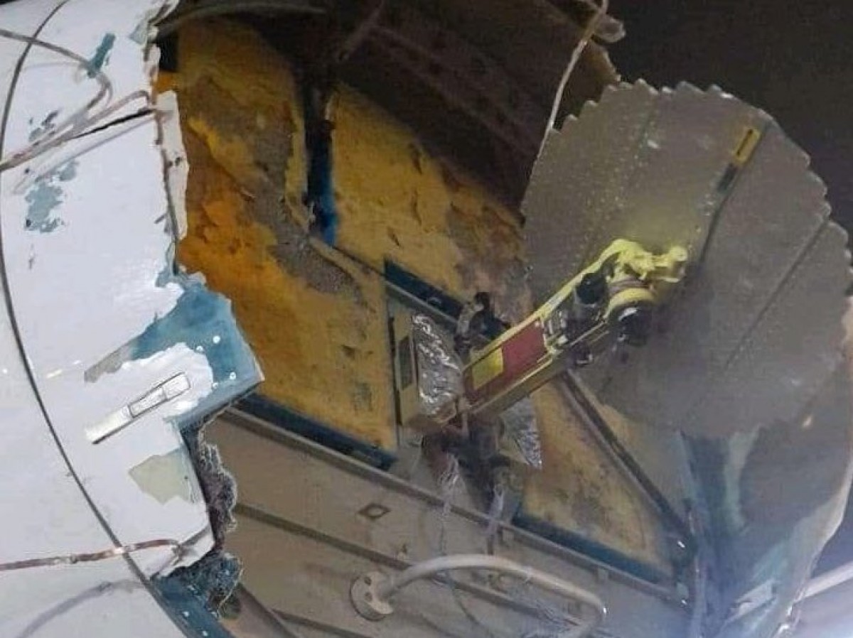 El morro d'un avió de Latam després de travessar una tempesta - Xarxes