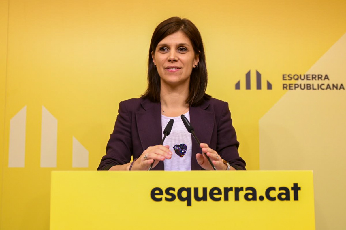 Marta Vilalta, portaveu d'ERC, en roda de premsa. - ACN