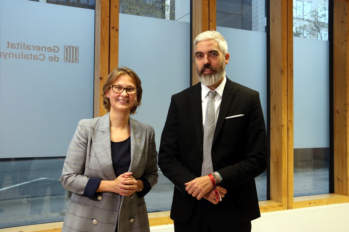 Meritxell Serret i Ignasi Centelles, aquest dijous a Brussel·les. - ACN