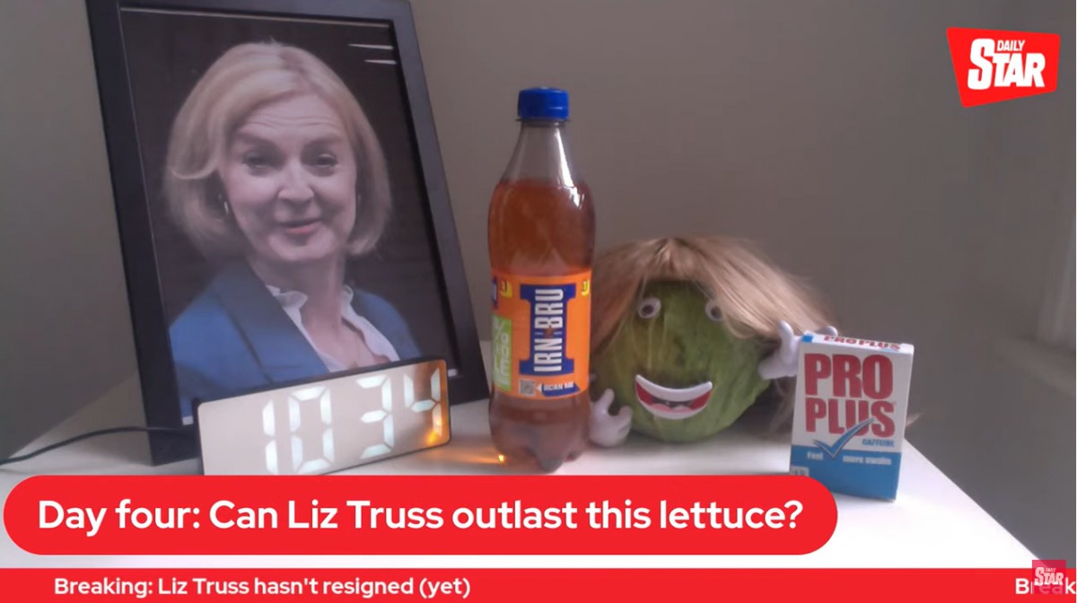 «Sobreviurà Liz Truss a aquest enciam?»: el vídeo en directe d'un diari britànic que s'ha fet viral