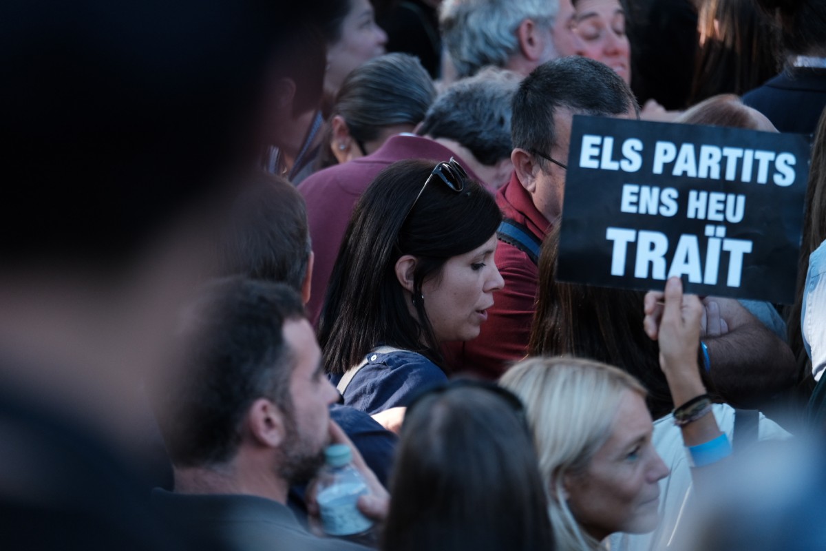 La manifestació d'aquest dissabte, a l'Arc de Triomf - Adrià Costa