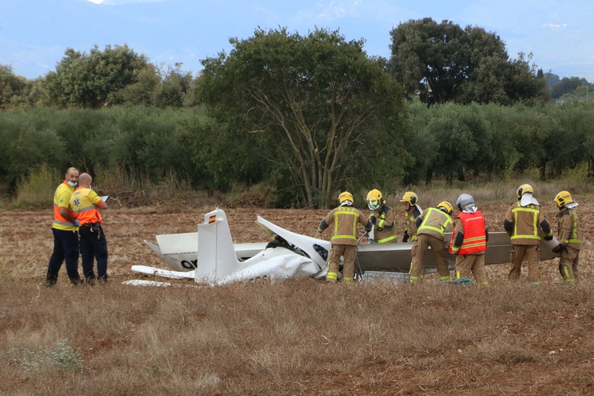 Mor el pilot d'un ultralleuger que s'ha estavellat prop de l'aeròdrom de Viladamat