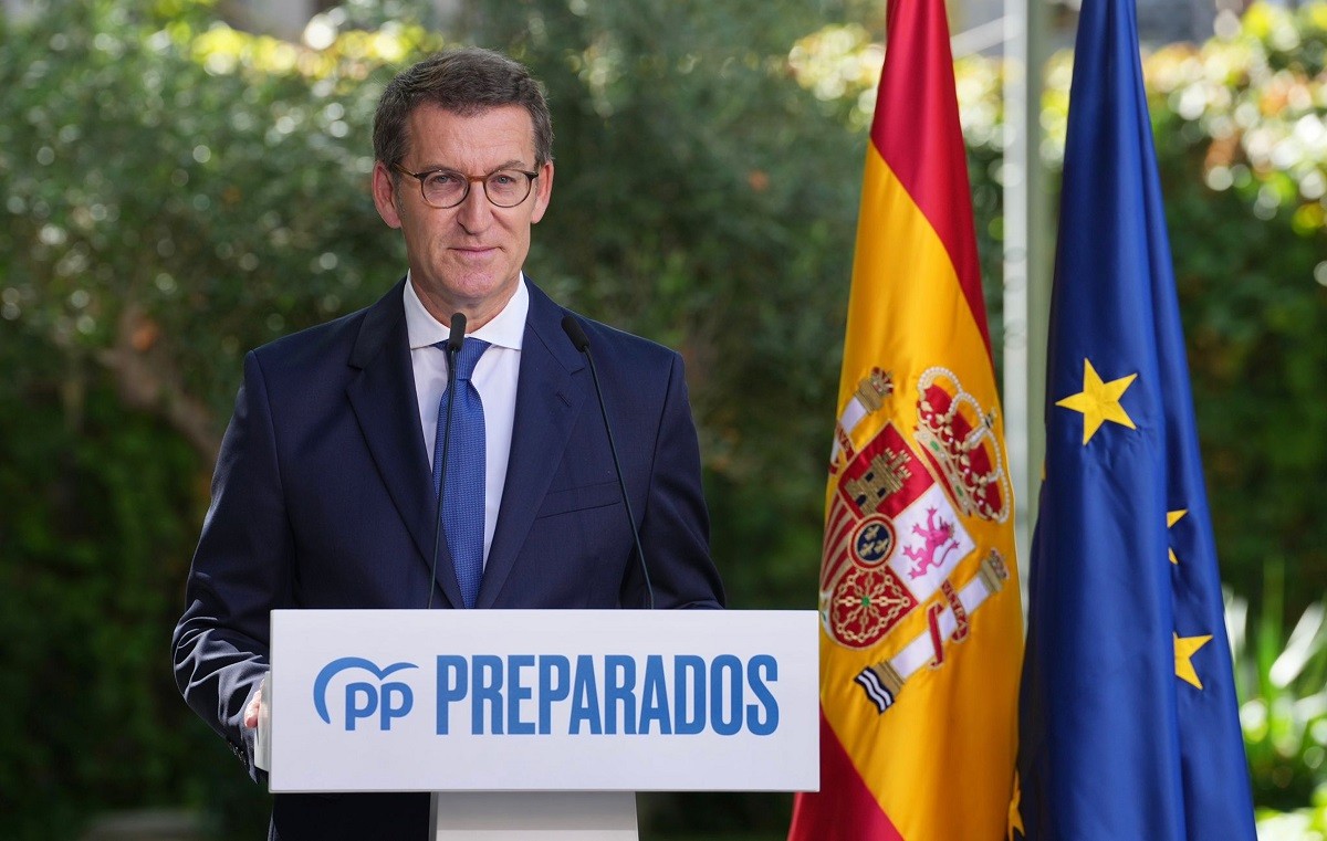 Alberto Núñez Feijóo en el Comitè Executiu Nacional del PP - ACN