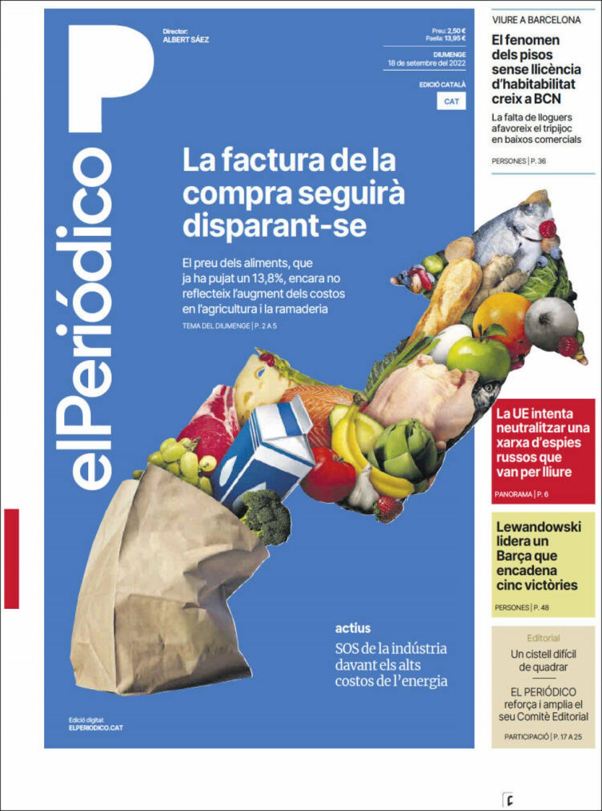Portades | Un any de l'erupció del volcà de La Palma: «La vida al costat d'un mur de lava», a l'«ABC»