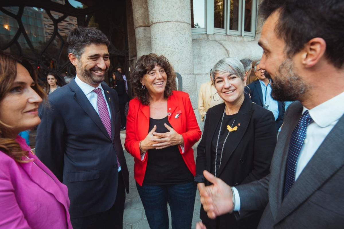 Puigneró i els consellers Torrent, Vilagrà, Ciuró i Jordà. - Govern