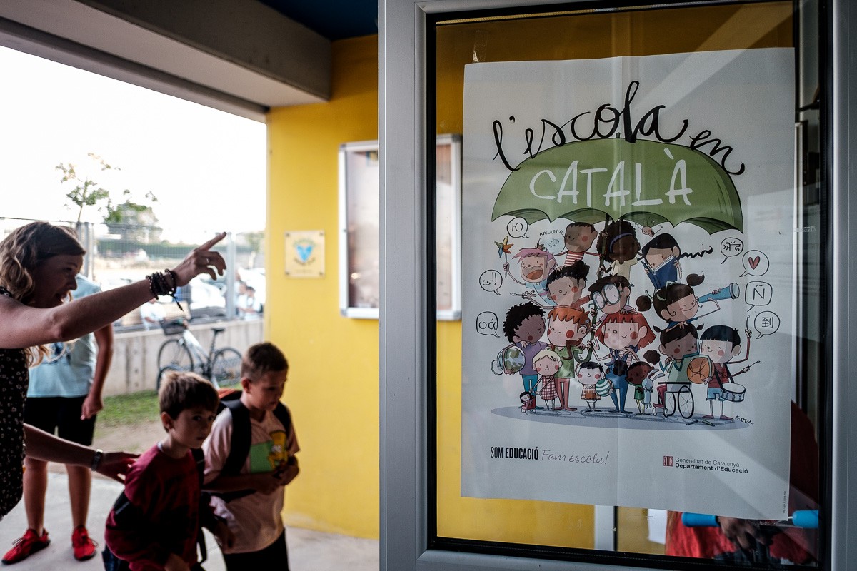 Primer dia de curs a l'Escola Quatre Vents de Manlleu. - Adrià Costa