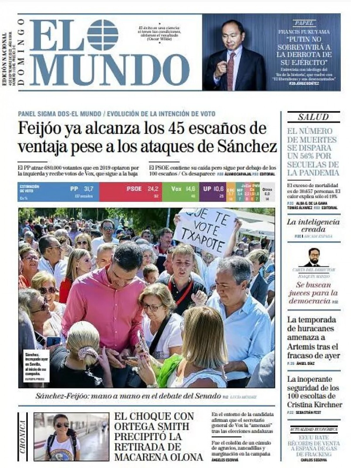 Portades | «Cara tornada a les aules», a «El Periódico»