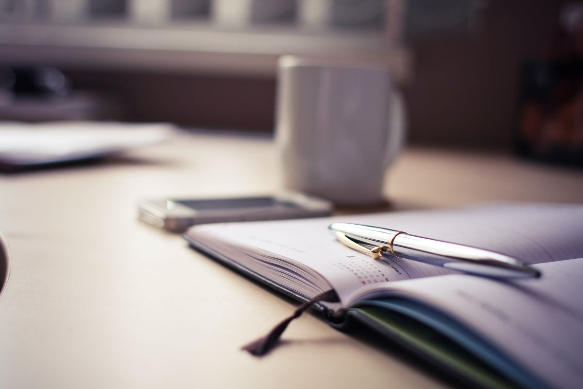 Imatge d'arxiu d'una agenda - Pexels