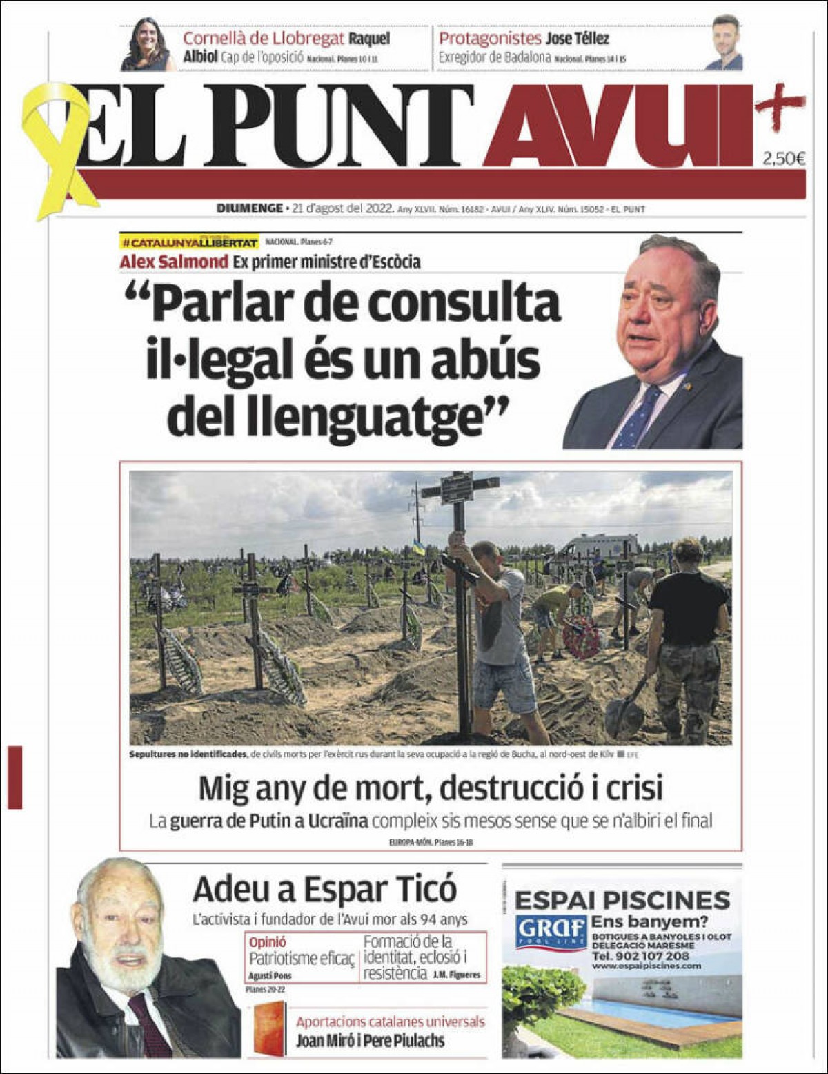 Portades | «Europa s'asseca», a l'«ABC»