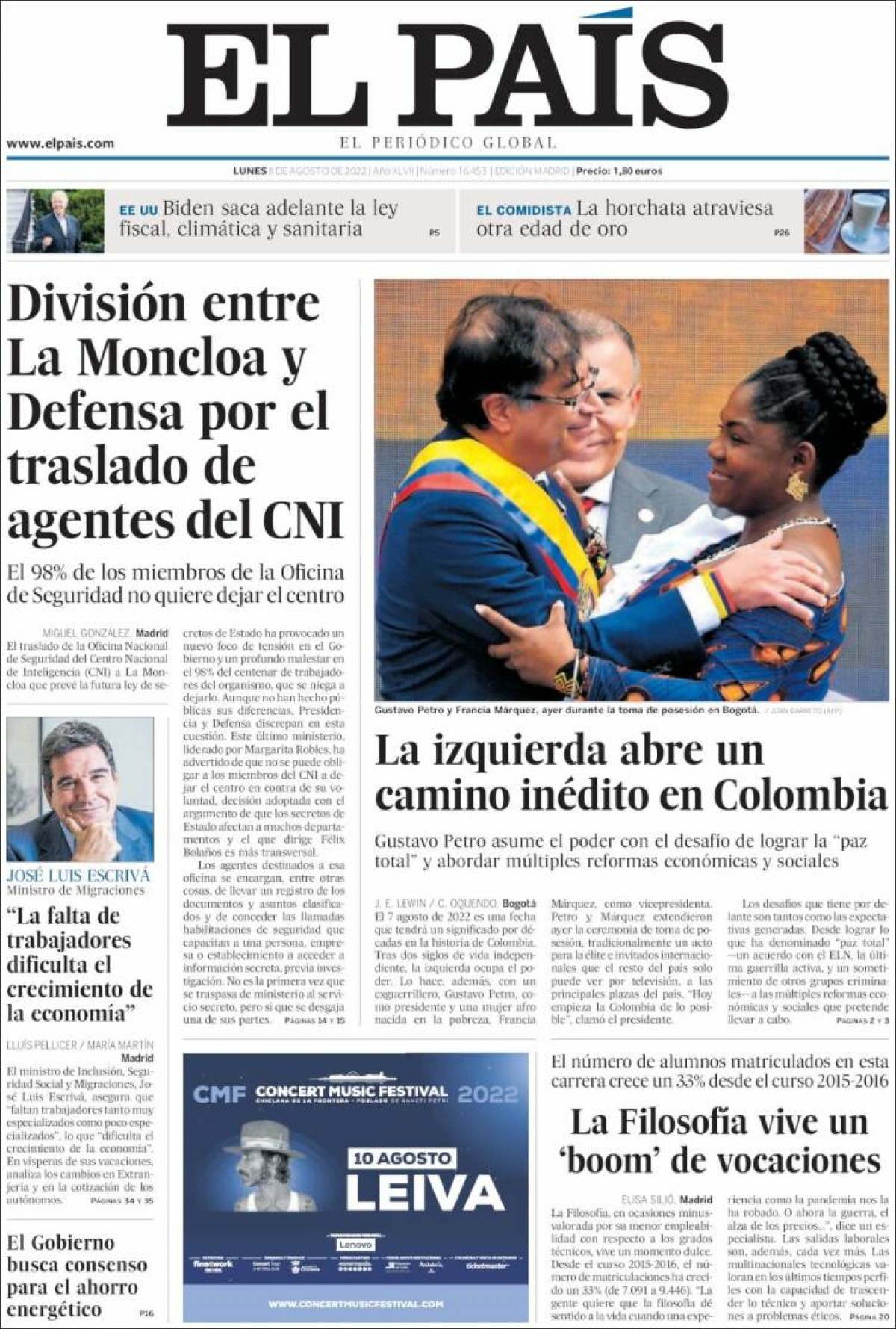 Portades | «La Diputació de Barcelona va adjudicar sense concurs 14,3 milions per la Covid», a «El Periódico»