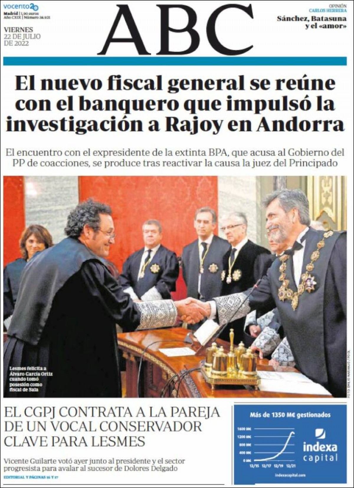 Portades | «Consum planteja vetar la publicitat de menjar insà de 6 a 22h», a «La Vanguardia»