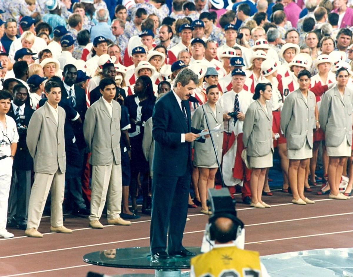 Pasqual Maragall, durant la inauguració dels Jocs de Barcelona '92 - Fundació Pasqual Maragall