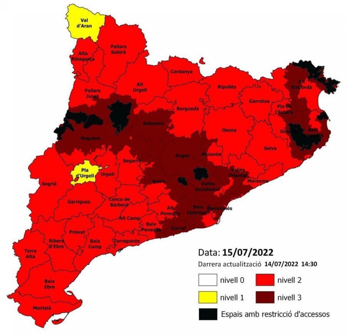El Govern prohibeix les activitats de lleure a bona part del país per l'onada de calor