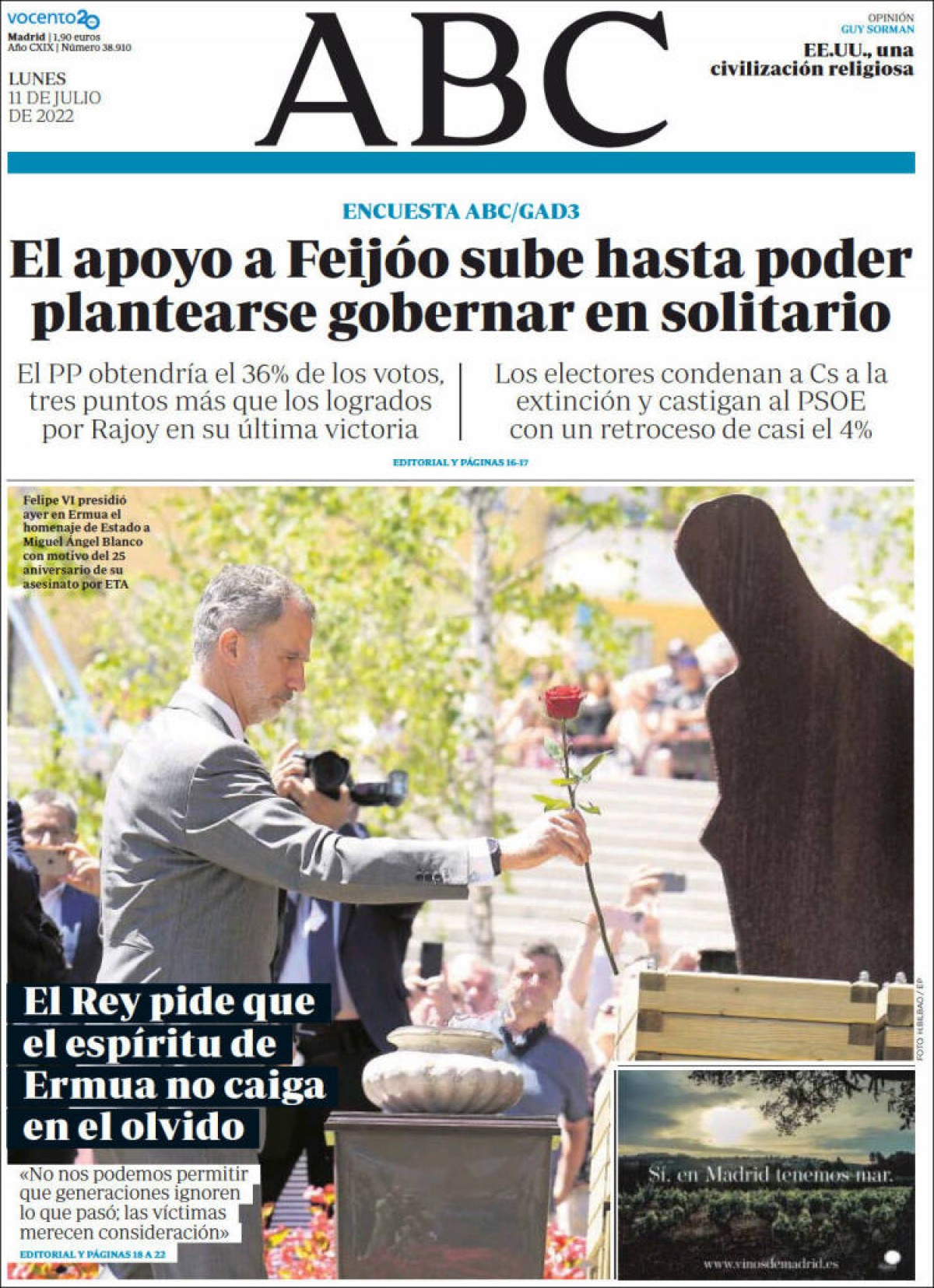Portades | «La meitat dels nous metges són de fora de Catalunya», a l'«Ara»