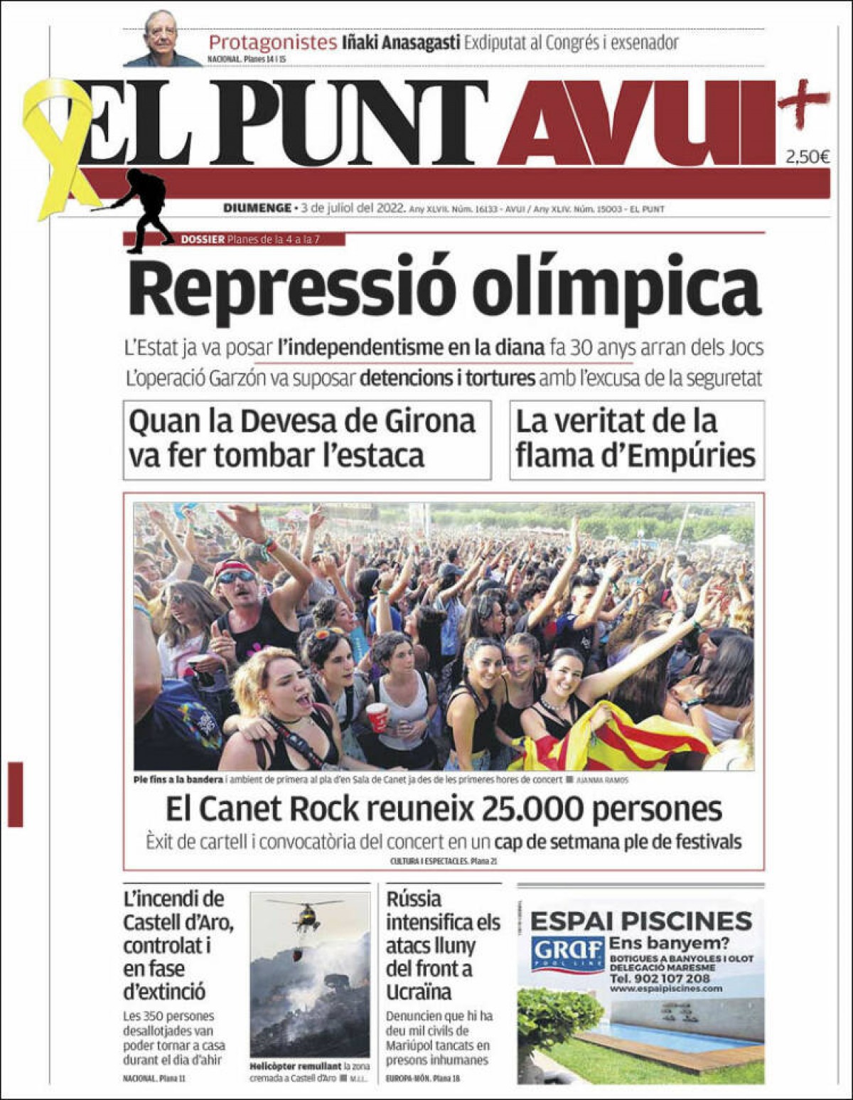 Portades | «La maniobra de Sánchez per controlar Indra espanta els fons i els accionistes», a l'«ABC»