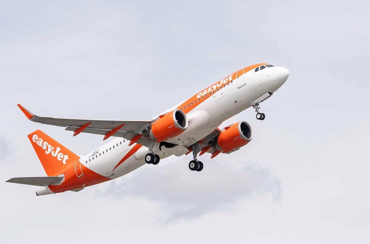 Una imatge d'arxiu d'un avió d'EasyJet - EP