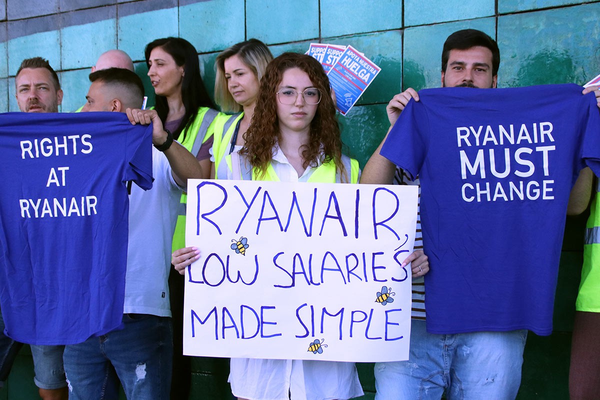 Els tripulants de cabina de Ryanair inicien tres noves jornades de vaga