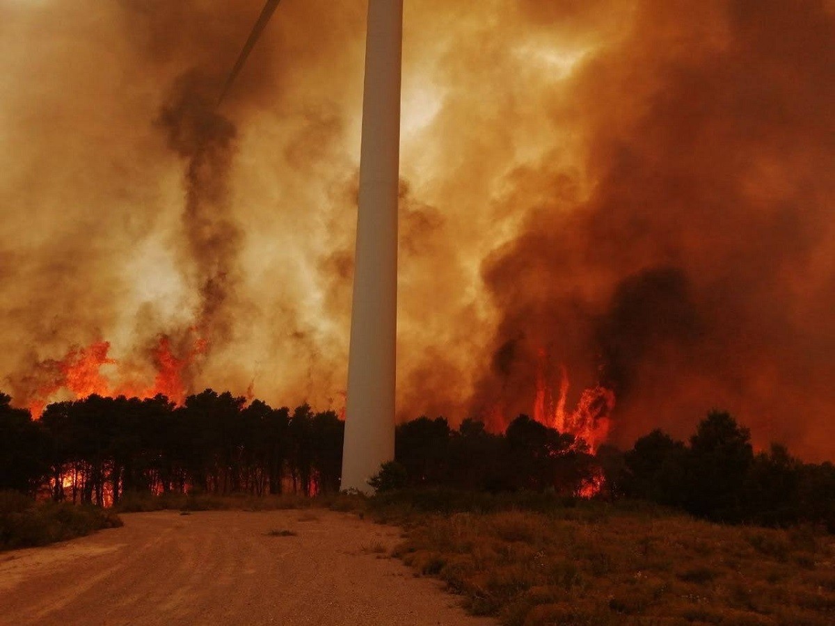 La calor dificulta l'extinció de múltiples incendis simultanis arreu del país