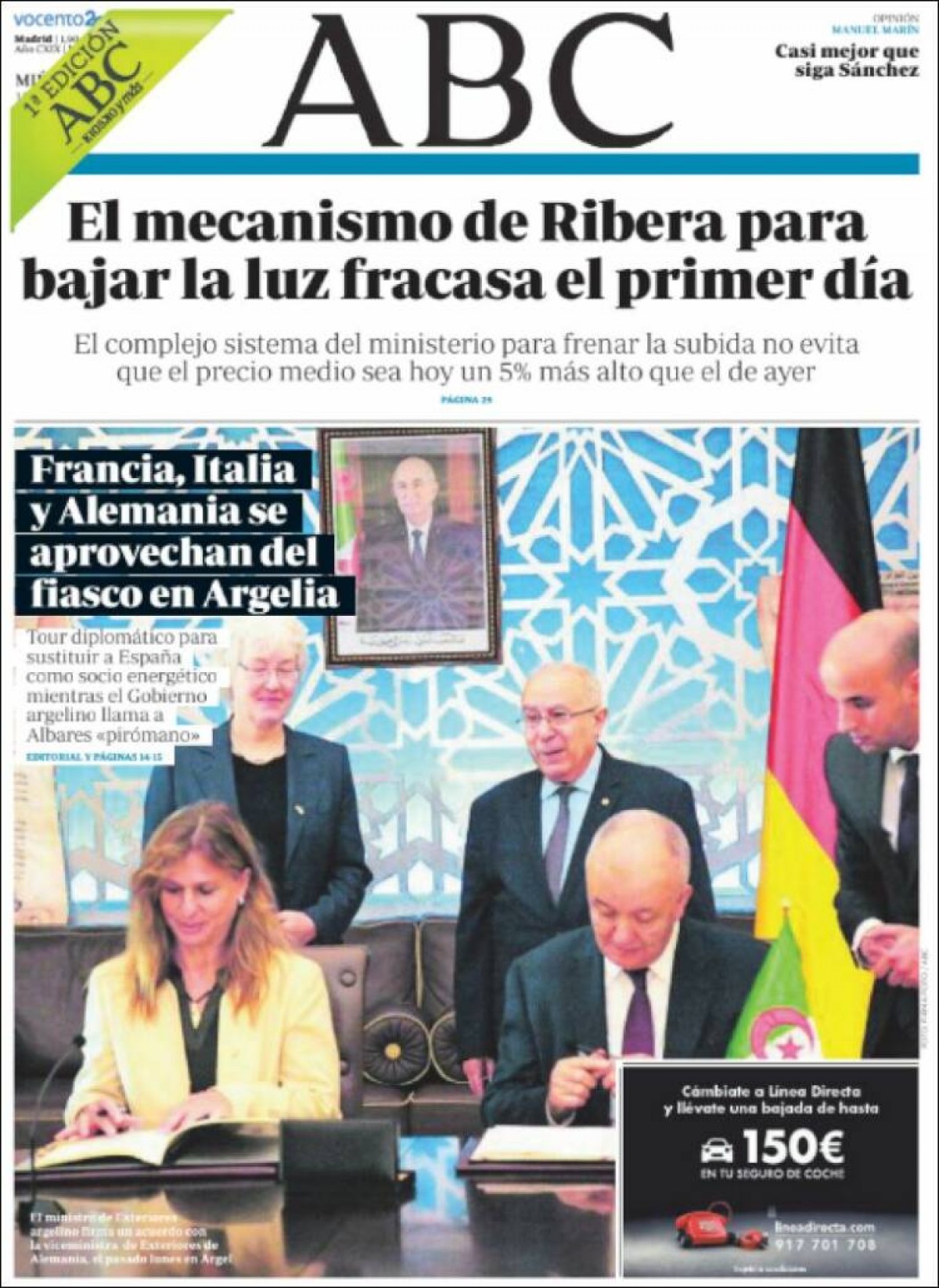 Portades | «Excedències pagades al Parlament a partir dels 60 anys», a l'«Ara»
