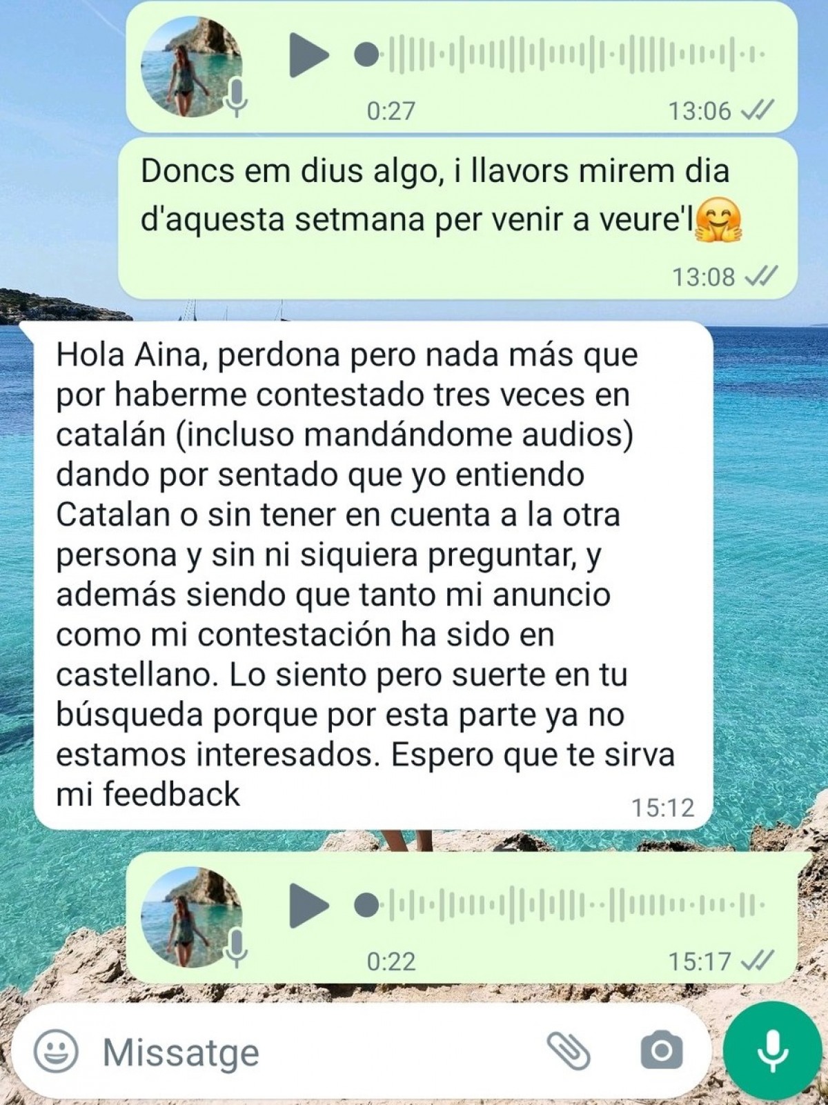 Denuncien que un propietari es nega a llogar el seu pis per parlar-li en català