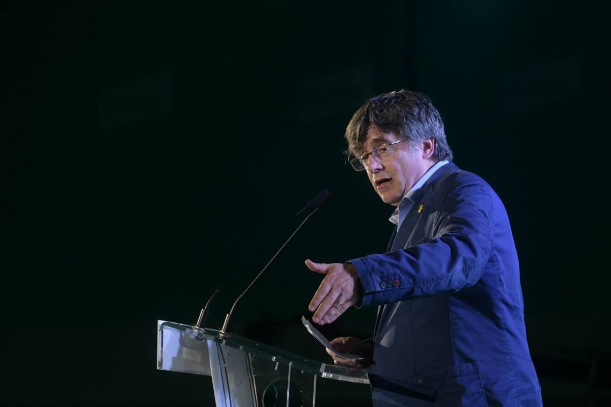 Puigdemont, en el congrés de Junts. - Junts