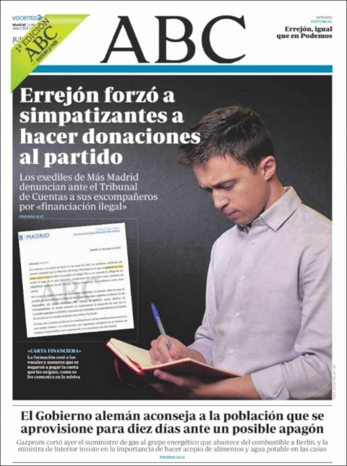 Portades | «L'Ajuntament de Barcelona insta els hotels a apujar preus», a l'«Ara»