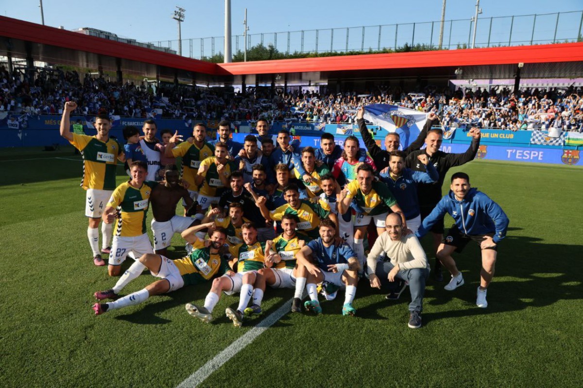 La foto de la victòria del CE Sabadell al Johann - Sabadell CE